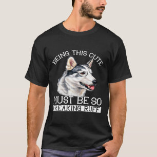 T-shirt Propriétaire De Chien Husky Être Ce Mignonne Doit 