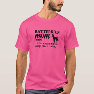T-shirt Propriétaire de chien maman Rat Terrier