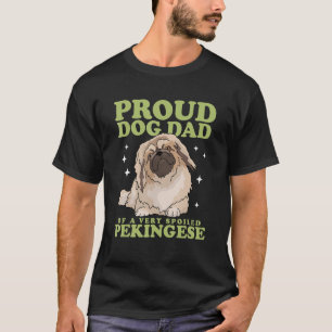 T-shirt Propriétaire de chien pékinois homme, papa de péki