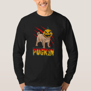 T-shirt Propriétaire de chien Pugkin Pug Pumpkin Animal de