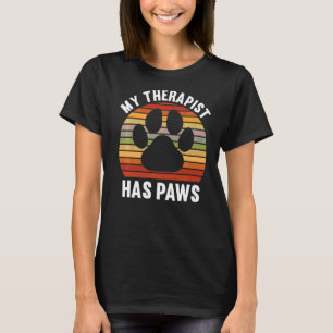 T-shirt Propriétaire de chien Thérapie animale Mon thérape