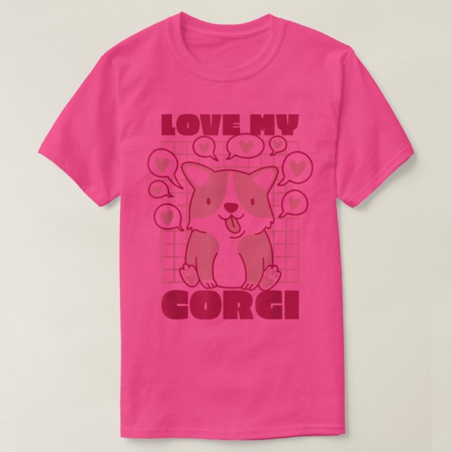 T-shirt Propriétaire de Corgi Funny Corgi Tee (Design devant)
