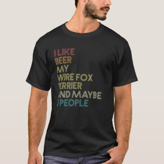 T-shirt Propriétaire de la bière Terrier Fox Terrier Lover