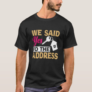T-shirt Propriétaire De La Première Maison Nouveau Proprié
