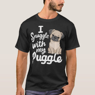 T-shirt Propriétaire de Puggle Amoureux des Chiens Pug Chi