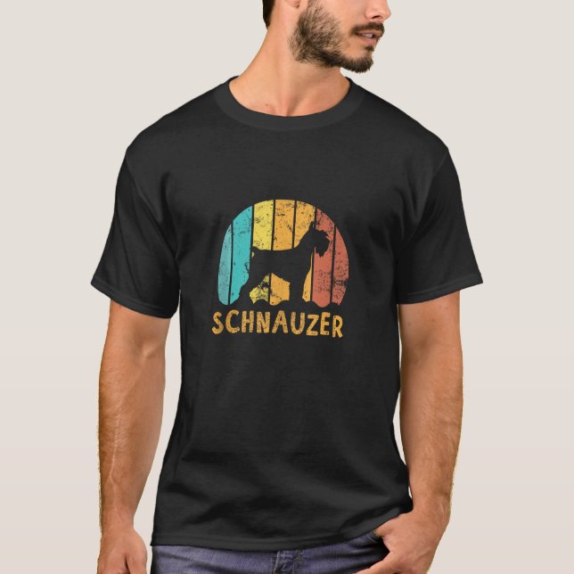 T-shirt Propriétaire de Schnauzer Retro Schnauzer Lover Sc (Devant)