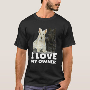 T-shirt Propriétaire de Scottish Terrier Je Chéris Mon Pro