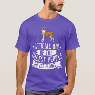 T-shirt Propriétaire des chiots de chien de boxer Lover