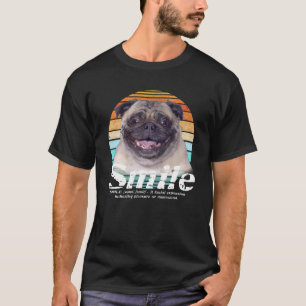 T-shirt Propriétaire du carlin Lover Funny Retro Sourire V