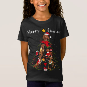 T-Shirt Propriétaire du chien de Noël Vizsla Lover Xmas