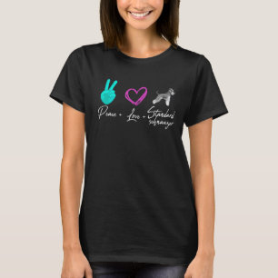 T-shirt Propriétaire du chien Schnauzer Standard de Peace