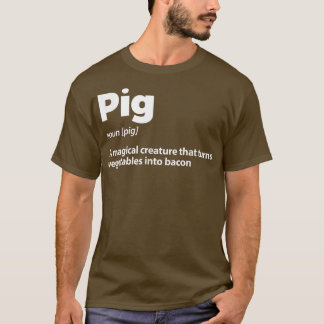 T-shirt Propriétaire du cochon de perche de définition de 