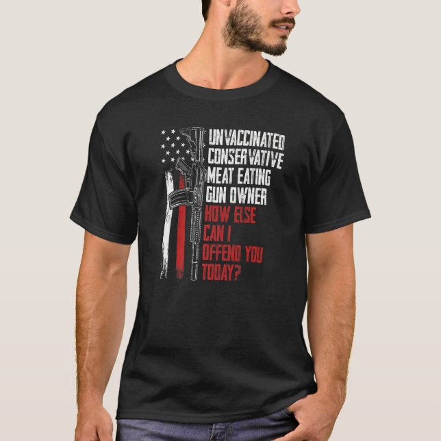 T-shirt Propriétaire d'un pistolet à viande conservateur n (Devant)