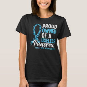 T-shirt Propriétaire Fière D'Un Pancréas Inutile Diabète