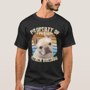 T-shirt Propriétaire Français de Bulldog Foi Retro Vintage