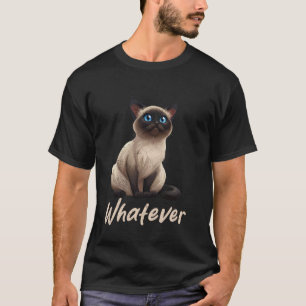 T-shirt Propriétaires de chat siamois QUOI QU'IL EN SOIT D