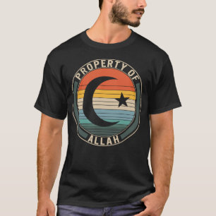 T-shirt Propriété D'Allah Chemise, Croissant Et Étoile Mus
