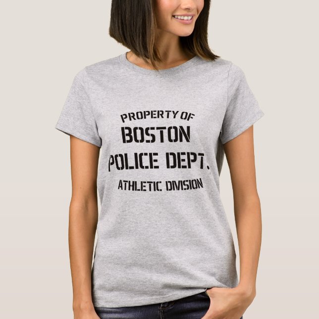 T-shirt Propriété de département de police de Boston (Devant)
