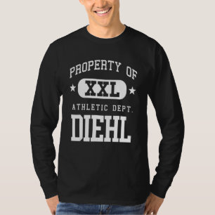 T-shirt Propriété de Diehl XXL Athletic School
