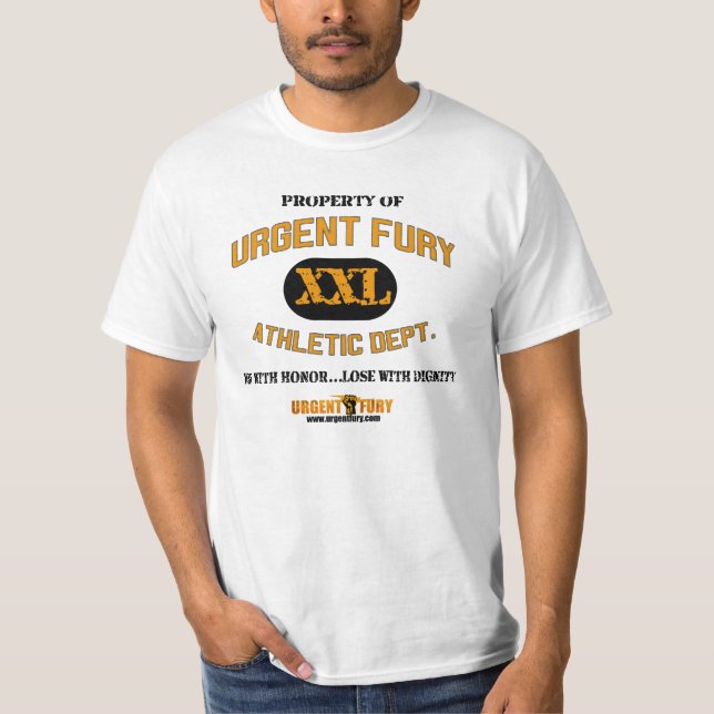 T-shirt Propriété de fureur urgente (Devant)