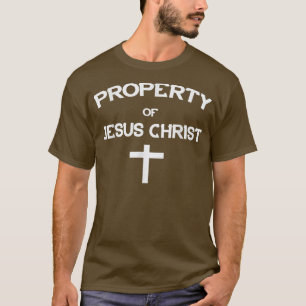 T-shirt Propriété de Jésus Christ Chemise foi chrétienne Q