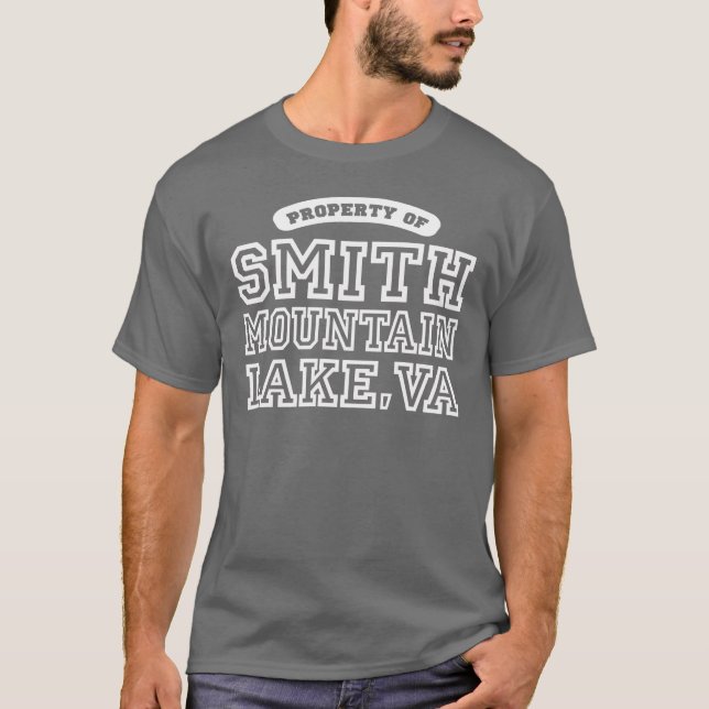 T-shirt Propriété de lac mountain de Smith, la Virginie (Devant)