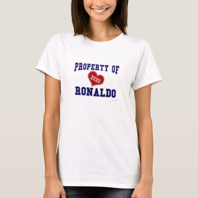 T-shirt Propriété de Ronaldo (Devant)