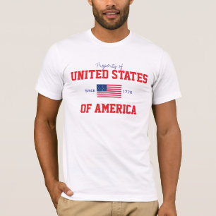 T-shirt Propriété de United States of America Shirt
