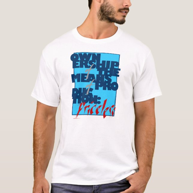 T-shirt Propriété des moyens de production : (Devant)
