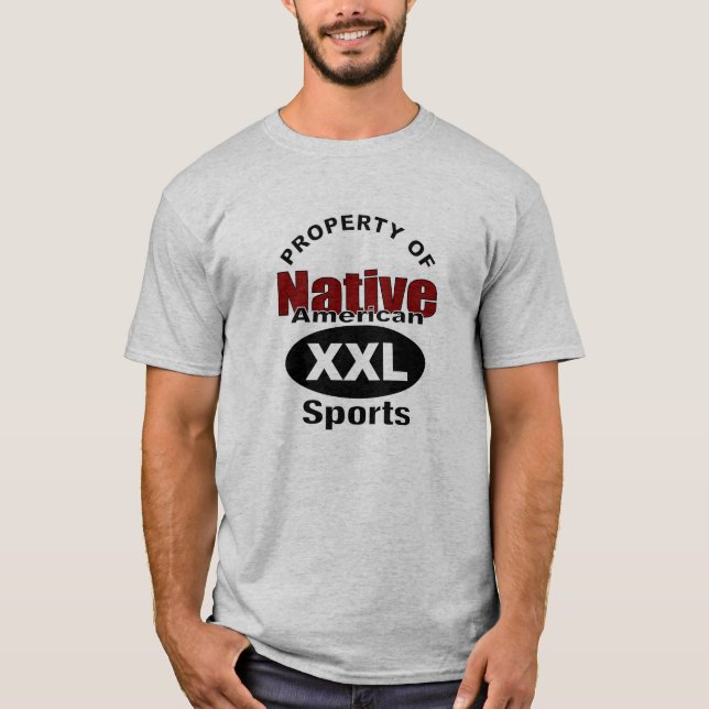 T-shirt Propriété des sports de Natif américain (Devant)