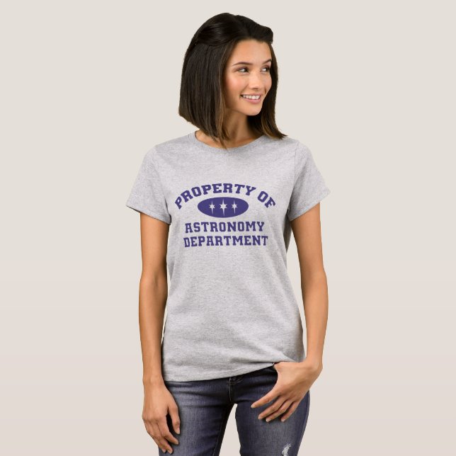 T-shirt Propriété Du Département D'Astronomie (Devant entier)