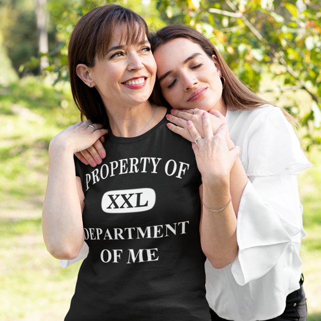 T-shirt Propriété du Département de Me XXL Femmes Noirs (Property of Department of Me XXL Women's Black T-Shirt)