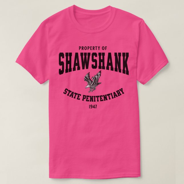 T-shirt Propriété du pénitencier d'État de Shawshank 1947 (Design devant)