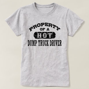 T-shirt Propriété d'un conducteur de camion de vidange à c