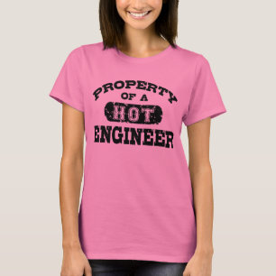 T-shirt Propriété d'un ingénieur à chaud