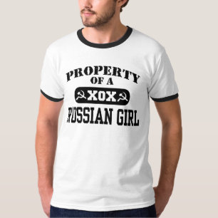 T-shirt Propriété d'une fille russe