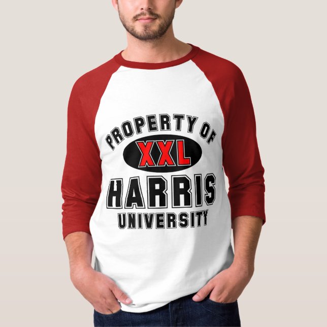 T-shirt Propriété d'université de Harris (Devant)
