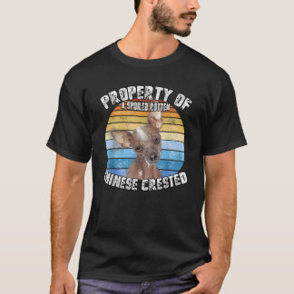 T-shirt Propriété Rétro de Crête Chinoise