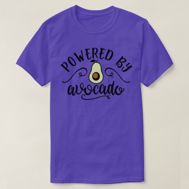 T-shirt Propulsé Par Avocado Drôle Pour Les Végétaux (Design devant)