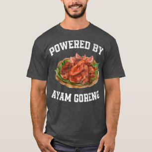 T-shirt Propulsé Par Ayam Goreng Indonesian Food Fitness M