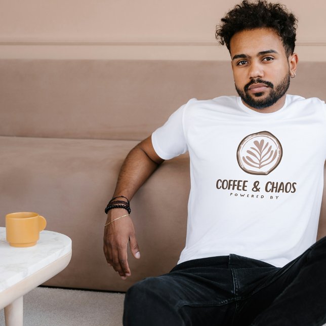 T-shirt Propulsé par Café et Chaos esthétique (Créateur téléchargé)
