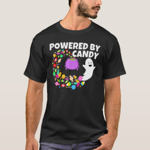 T-shirt Propulsé Par Candy Happy Flying Ghost Halloween Co