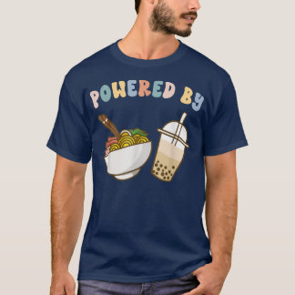T-shirt Propulsé Par Ramen et Boba Thé Cute Bubble Thé de 