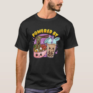 T-shirt Propulsé Par Ramen Et Thé À Bulle - Anime