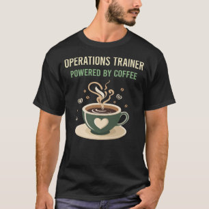 T-shirt Propulsé Par Un Formateur D'Opérations Café