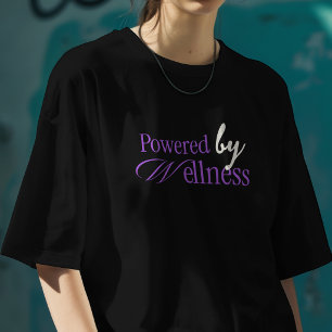 T-shirt Propulsé par Wellness Minimaliste Typographie Viol