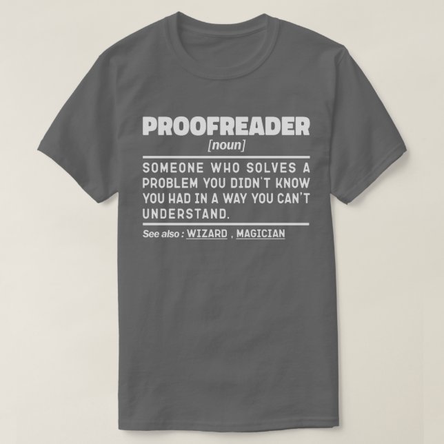 T-shirt Prospecteur Noun Funny Grammar Examinateur Geek (Design devant)