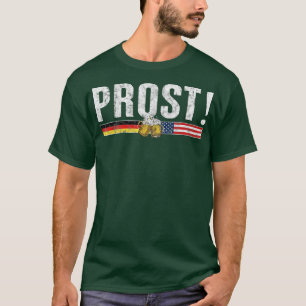 T-shirt Prost Bière Allemande Drapeau Américain Oktoberfes
