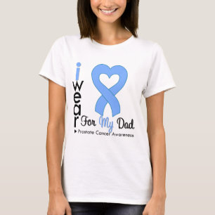 T-shirt Prostate Cancer Heart Ribbon DAD