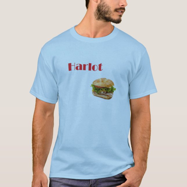 T-shirt prostituée de sandwich à dinde (Devant)